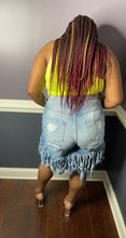 Load image into Gallery viewer, "Infringe Me" Denim Shorts

