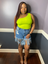 Load image into Gallery viewer, "Infringe Me" Denim Shorts

