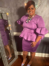 Load image into Gallery viewer, "Grace" Peplum Dress
