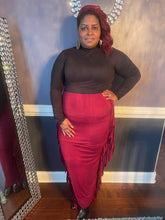 Load image into Gallery viewer, "Fringy" Maxi Skirt
