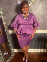 Load image into Gallery viewer, "Grace" Peplum Dress
